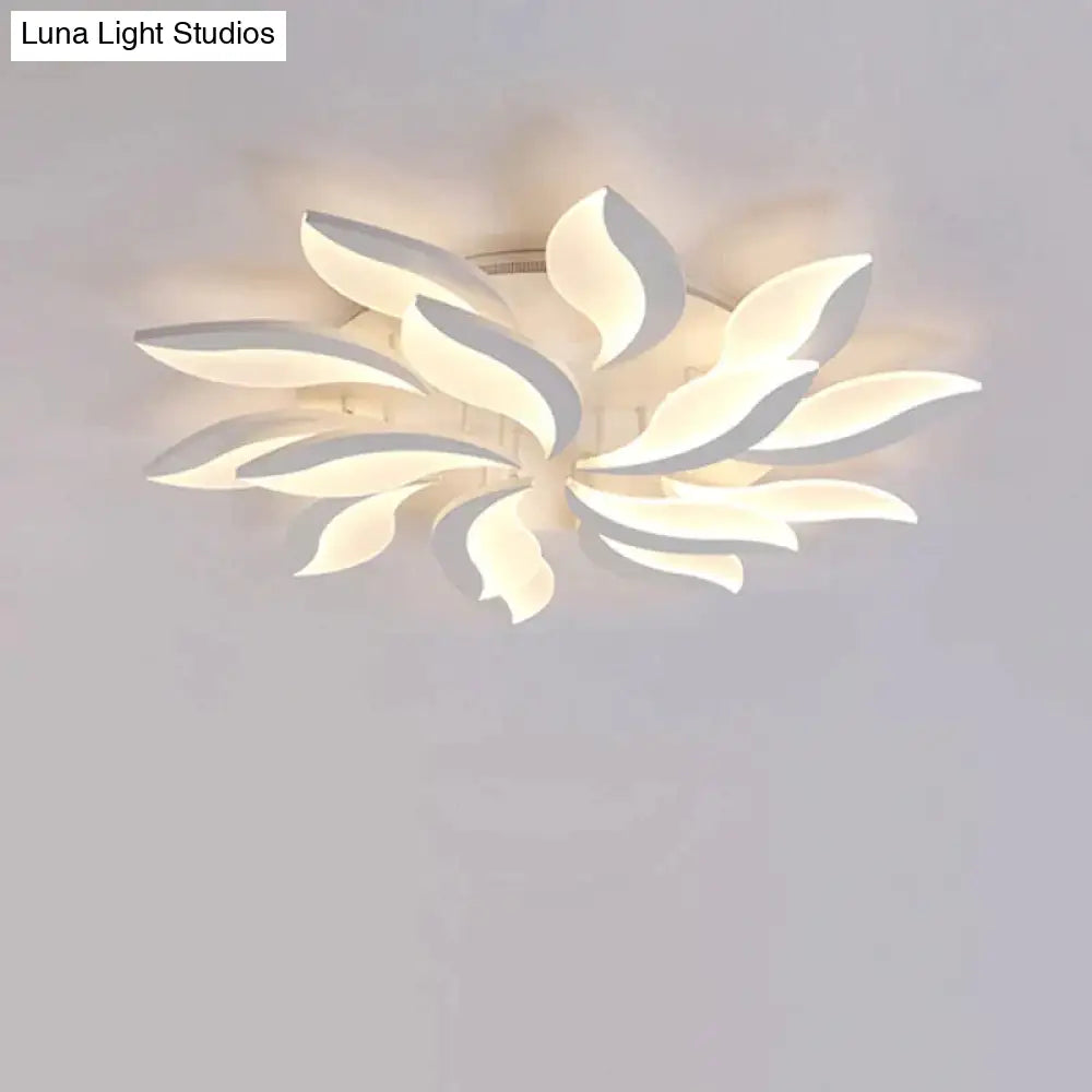 Modern Led Ceiling Lights Fixtures Living Room Hardware Acrylic Lampshade With Remote Bedroom Lamp