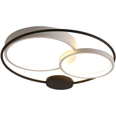 Modern Led Ceiling Lights For Living Room Bedroom Study Black+White Or Grey Color Lamp Fixtures