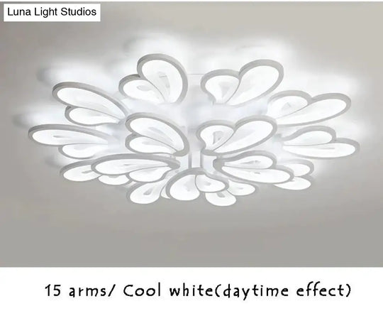 Modern Led Ceiling Lights For Living Room Dining Bedroom Foyer Luminaries White Frame Lamps Input