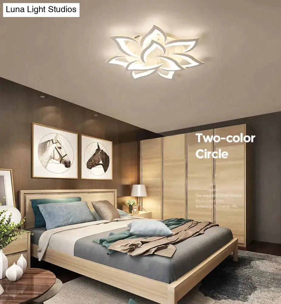 Modern Led Ceiling Lights For Living Room Kitchen Bedroom Kids’ Dimmable Lamp Art Deco Fixture