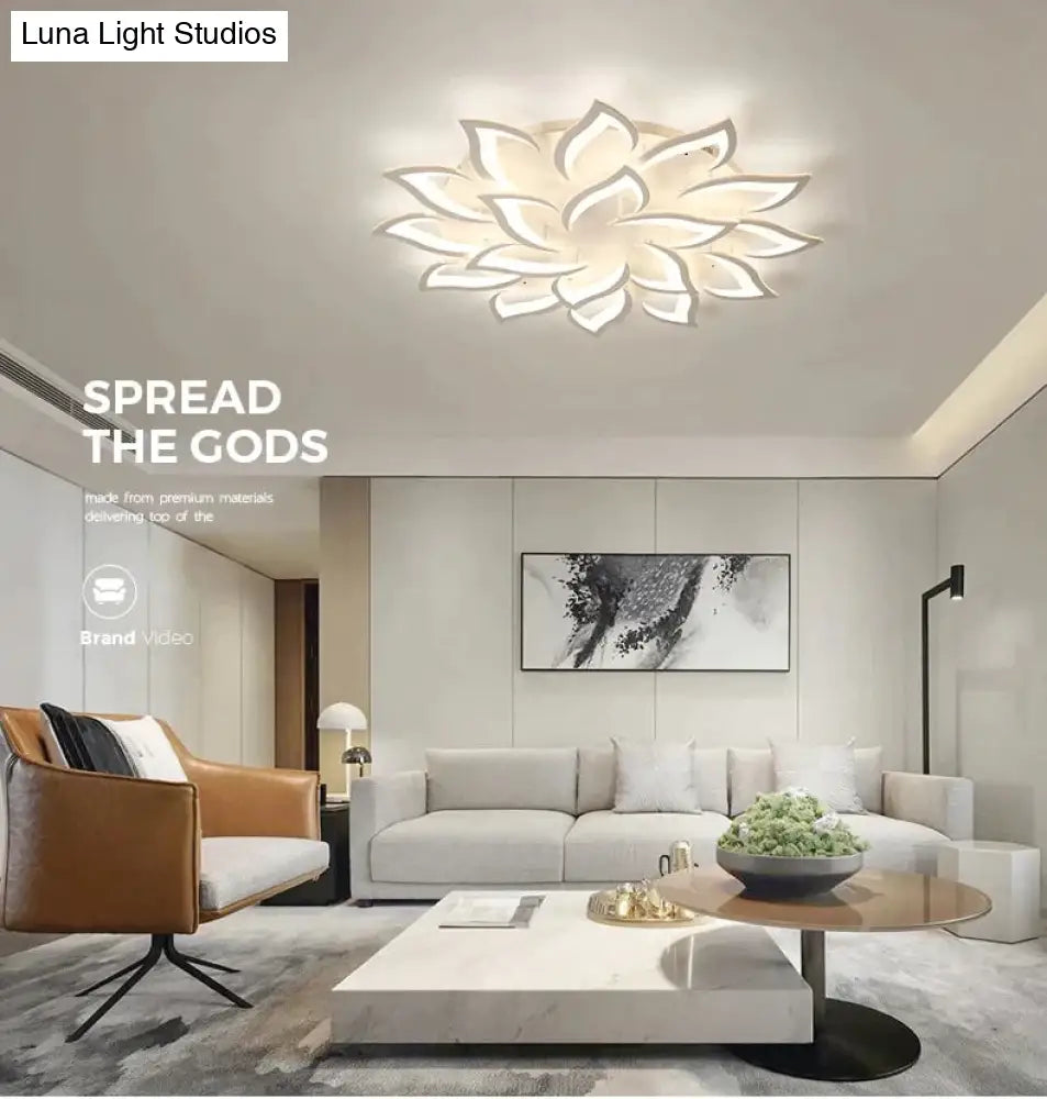 Modern Led Ceiling Lights For Living Room Kitchen Bedroom Kids Dimmable Lamp Art Deco Fixture With