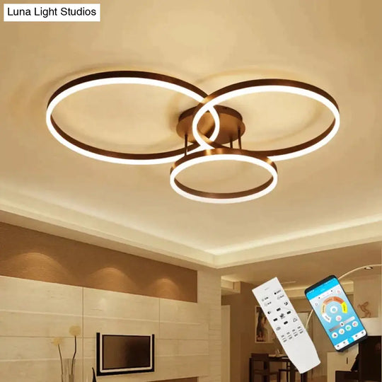 Modern Led Ceiling Lights For Living Room Kitchen Fixtures With Remote Indoor Home Dining Lamps