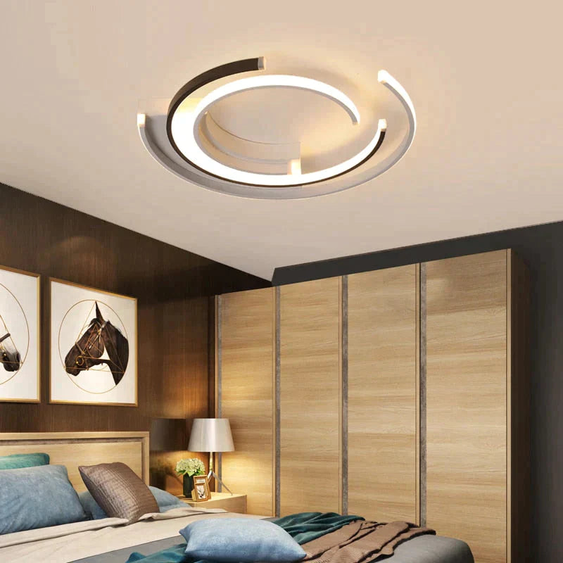 Modern Led Ceiling Lights Living Room Bedroom Lustre De Plafond Moderne Luminaire Plafonnier White