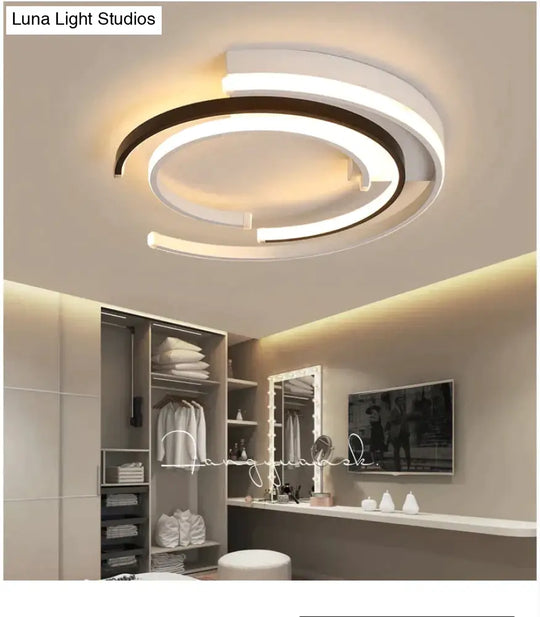 Modern Led Ceiling Lights Living Room Bedroom Lustre De Plafond Moderne Luminaire Plafonnier White