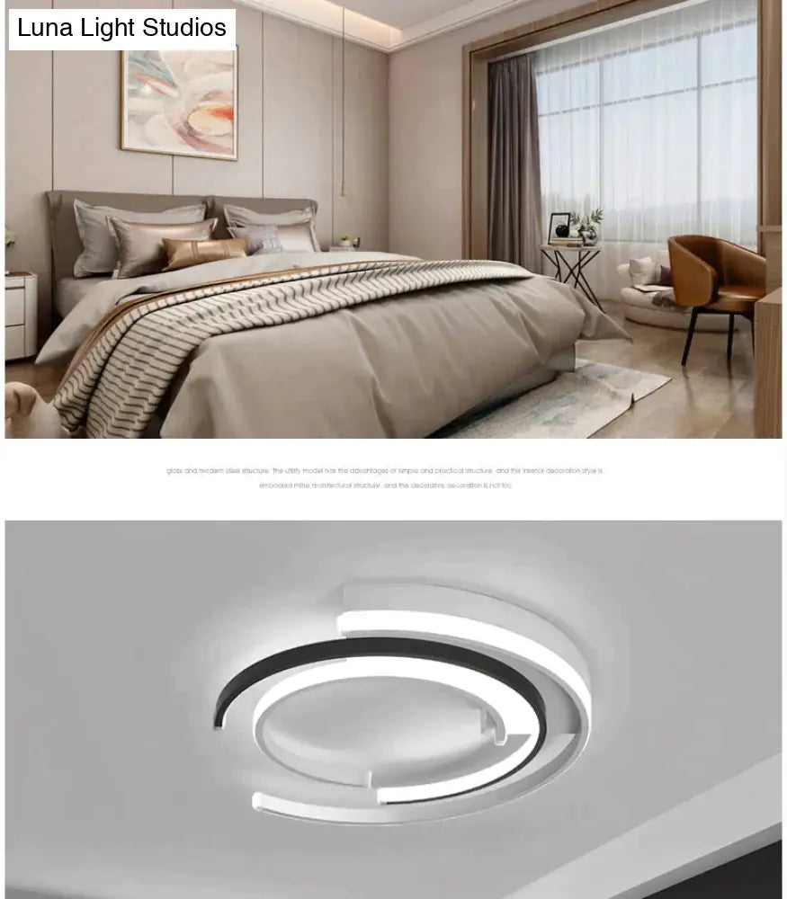 Modern Led Ceiling Lights Living Room Bedroom Lustre De Plafond Moderne Luminaire Plafonnier White