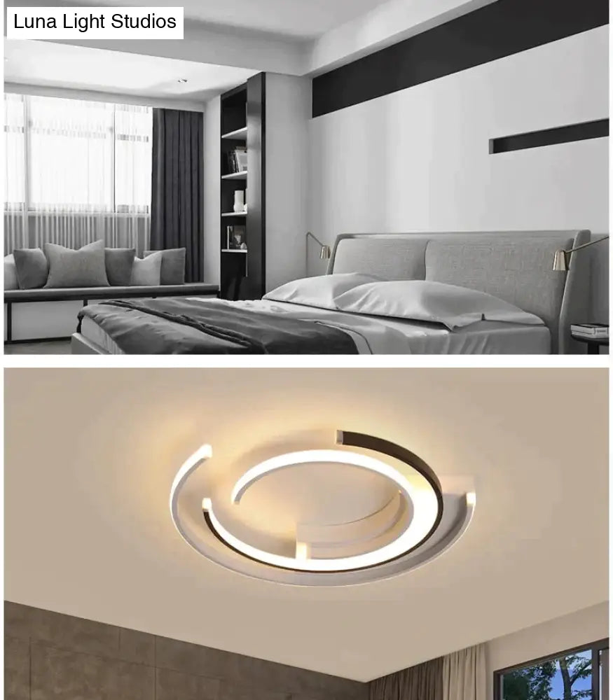 Modern Led Ceiling Lights Living Room Bedroom Lustre De Plafond Moderne Luminaire Plafonnier White