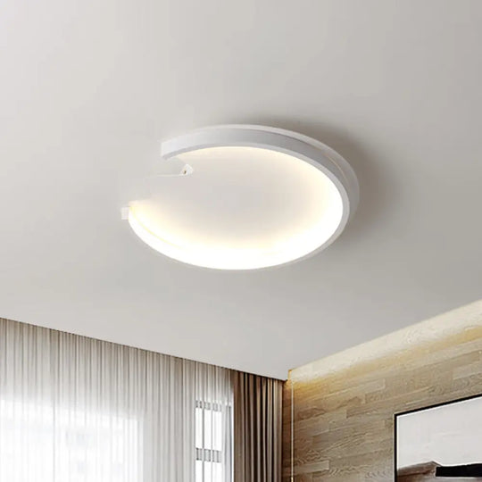 Modern Led Ceiling Mount Light For Child’s Bedroom In White / Warm