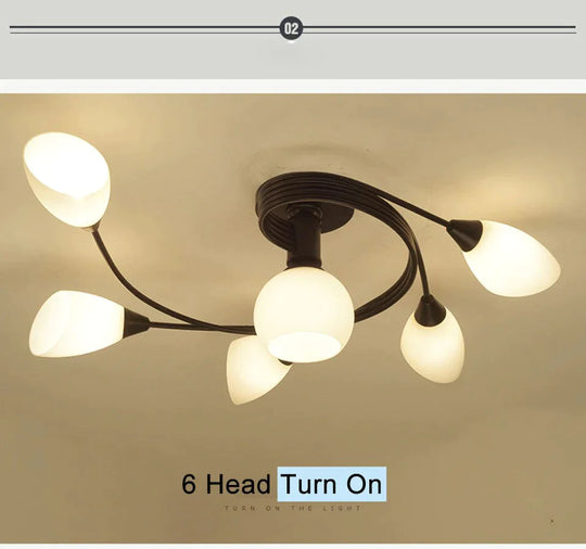 Modern Led Chandelier Ceiling Lamp Indoor Illuminate Lighting Avize Salon Lustres Childern Lights