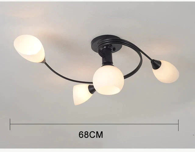 Modern Led Chandelier Ceiling Lamp Indoor Illuminate Lighting Avize Salon Lustres Childern Lights 4