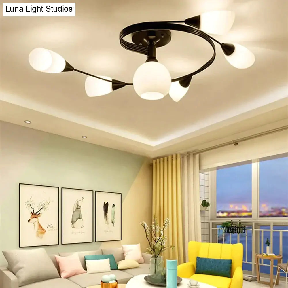 Modern Led Chandelier Ceiling Lamp Indoor Illuminate Lighting Avize Salon Lustres Childern Lights