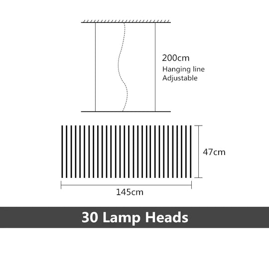 Modern LED Chandelier Lighting Nordic Loft Black White Hanging Pendant Light