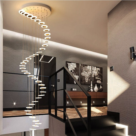 Modern LED Chandelier Living Room Pendant Lamp Bedroom Fixtures Stairs Suspended Lights Restaurant HangingC Lighting Luminaire