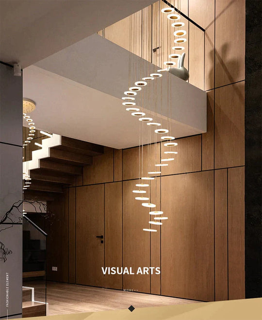 Modern LED Chandelier Living Room Pendant Lamp Bedroom Fixtures Stairs Suspended Lights Restaurant HangingC Lighting Luminaire