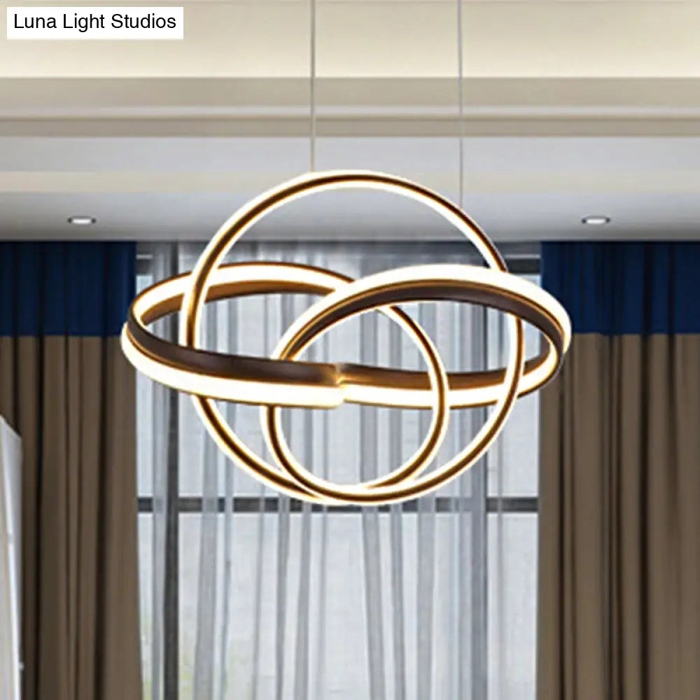 Minimalist Led Chandelier Light: Sleek Acrylic Finish Perfect For Living Room Coffee