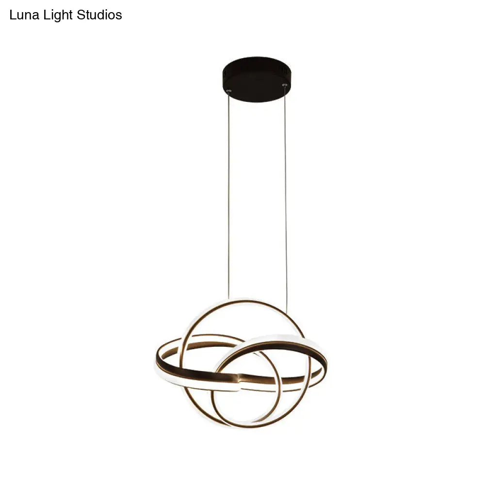 Minimalist Led Chandelier Light: Sleek Acrylic Finish Perfect For Living Room