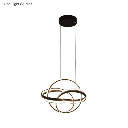 Minimalist Led Chandelier Light: Sleek Acrylic Finish Perfect For Living Room