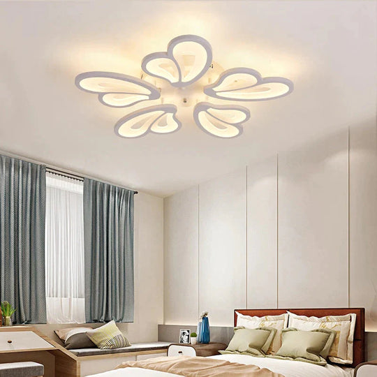 Modern Led Chandelier With Remote Control Acrylic Lights For Living Room Bedroom Home Lighting Ceiling Fixtures