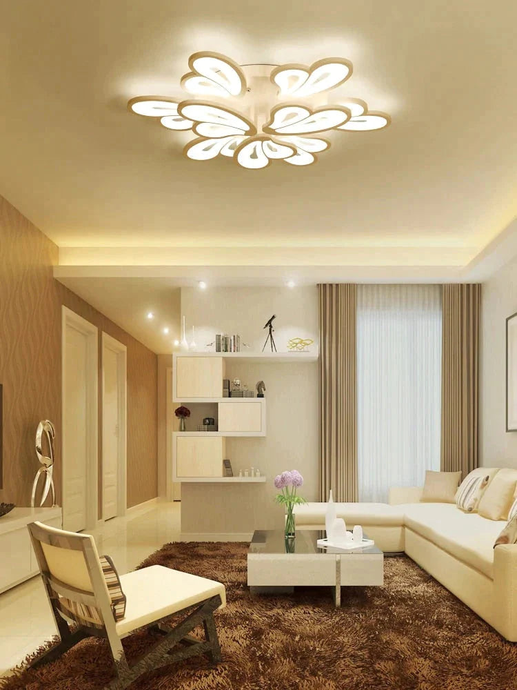 Modern Led Chandelier With Remote Control Acrylic Lights For Living Room Bedroom Home Lighting Ceiling Fixtures