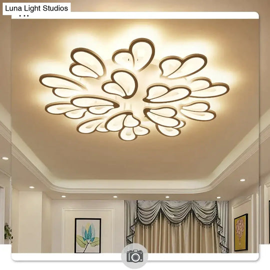 Modern Led Chandelier With Remote Control Acrylic Lights For Living Room Bedroom Home Lighting