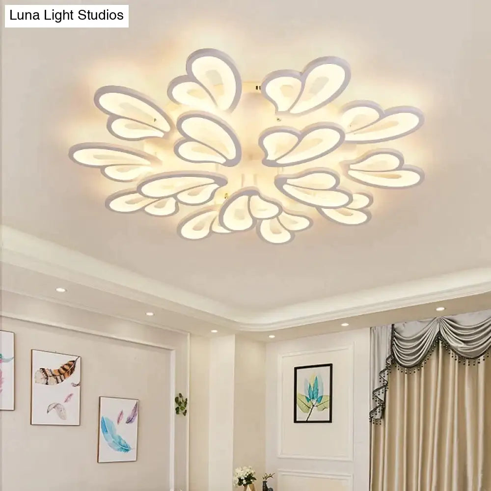 Modern Led Chandelier With Remote Control Acrylic Lights For Living Room Bedroom Home Lighting