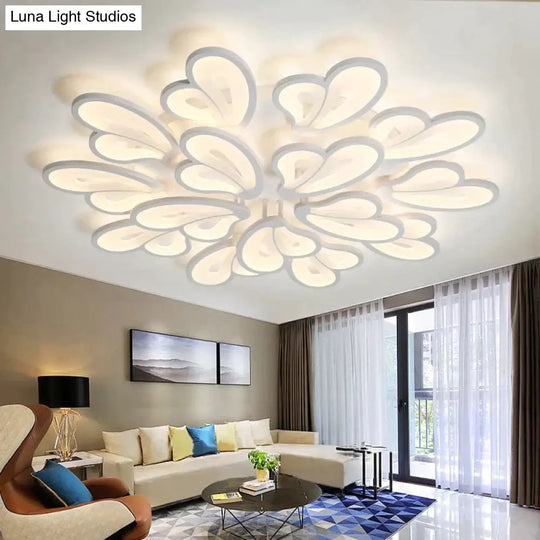 Modern Led Chandelier With Remote Control Acrylic Lights For Living Room Bedroom Home Lighting