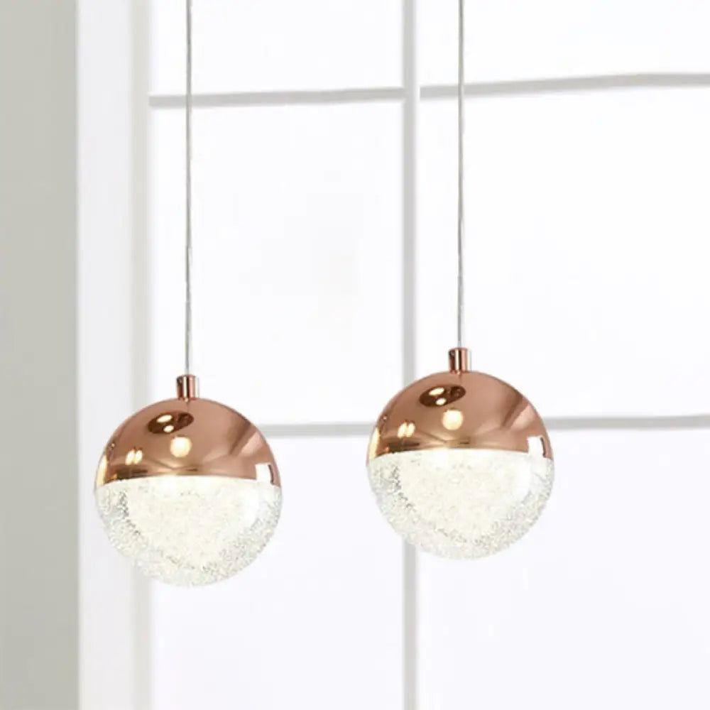 Modern Led Crystal Pendant Light With Chrome/Gold Finish- Perfect For Dining Room Gold
