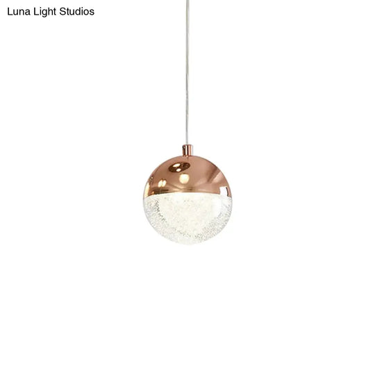 Modern Led Crystal Pendant Light With Chrome/Gold Finish- Perfect For Dining Room