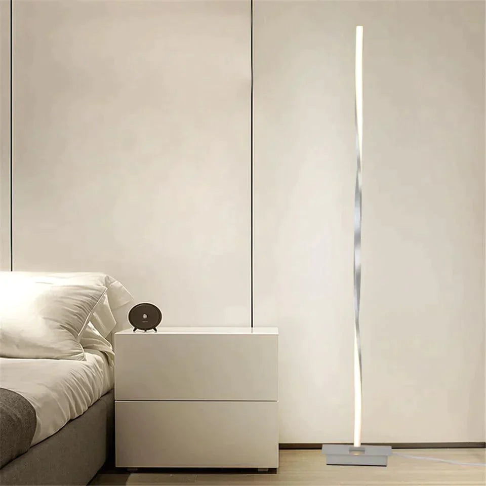 Modern Led Floor Lamp For Living Room Standing Pole Light Bedrooms Offices Bright Dimmable Table