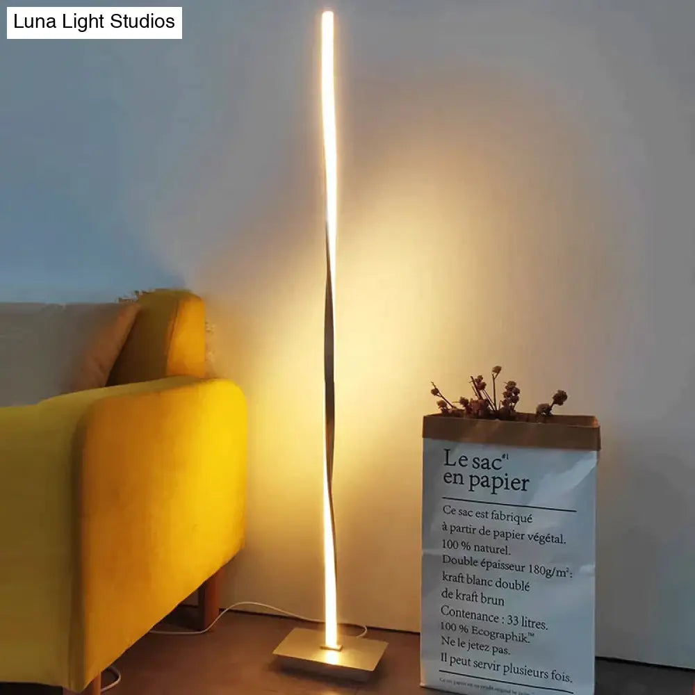 Modern Led Floor Lamp For Living Rooms Standing Pole Light Study Bedrooms Offices Bright Dimmable