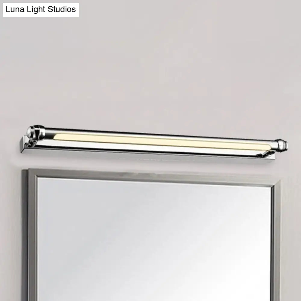 Modern Led Indoor Vanity Lamp - Stainless Steel Chrome Finish