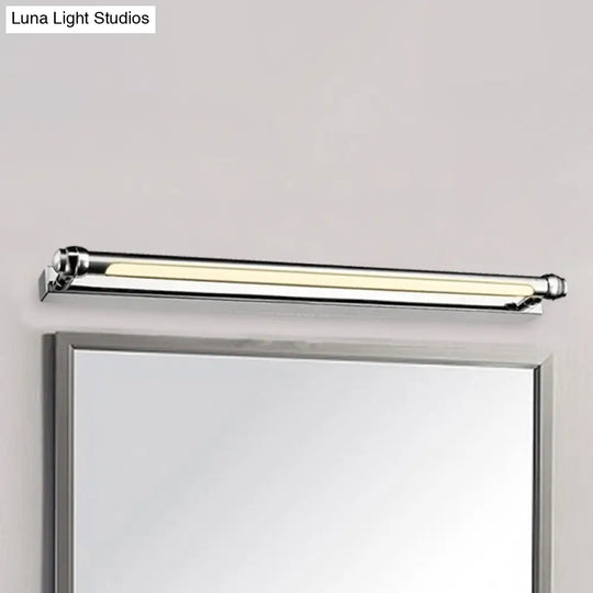 Modern Led Indoor Vanity Lamp - Stainless Steel Chrome Finish