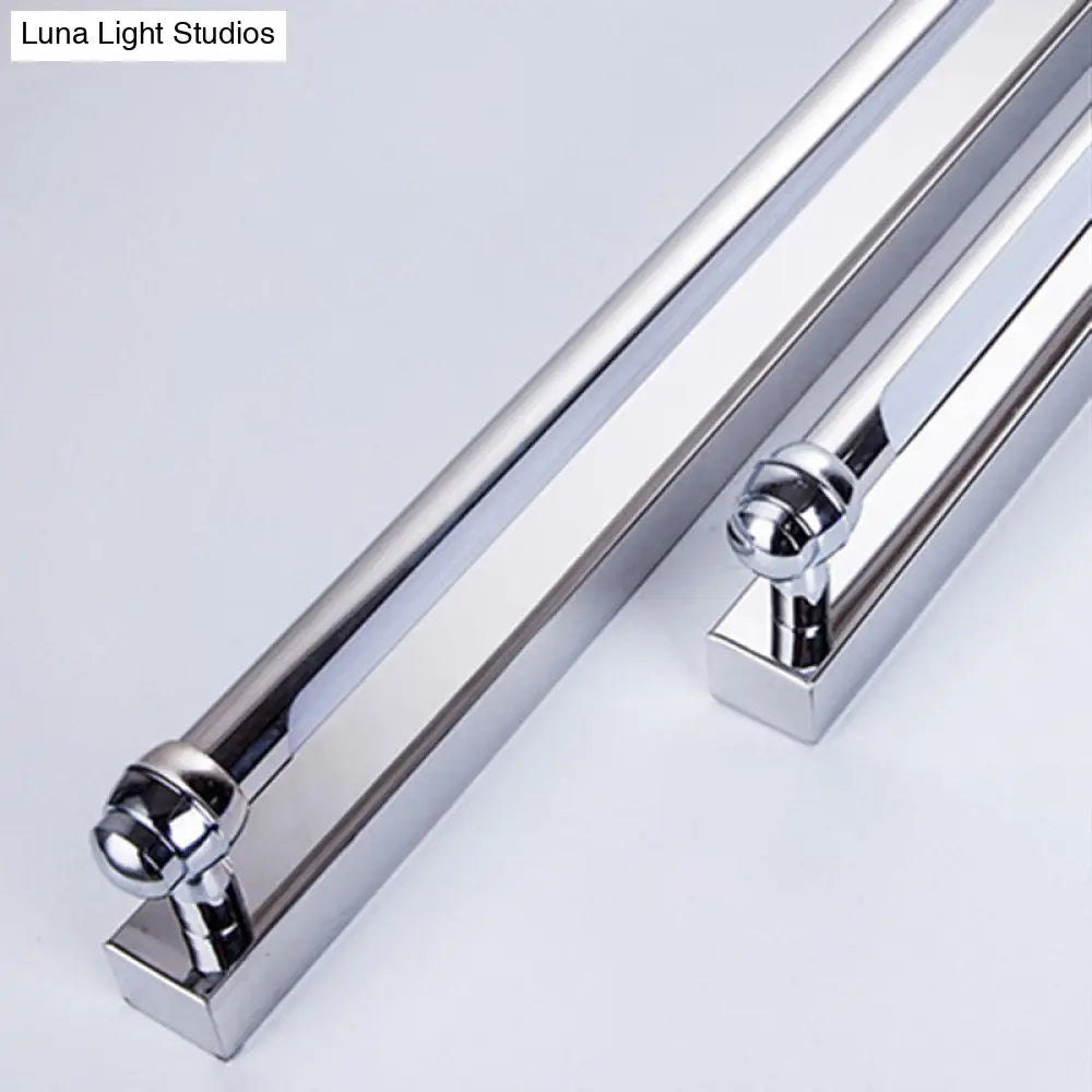 Modern Led Indoor Vanity Lamp - Stainless Steel Chrome Finish