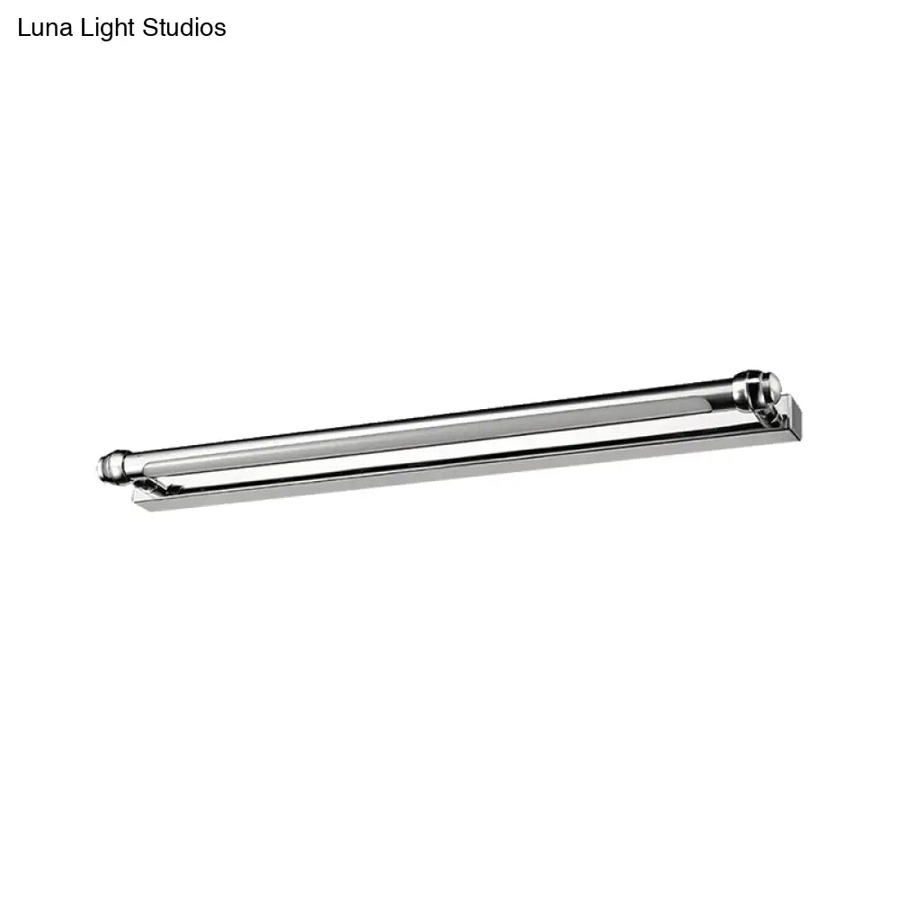 Modern Led Indoor Vanity Lamp - Stainless Steel Chrome Finish