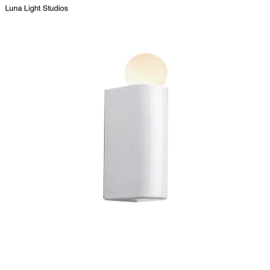 Modern Led Milk Glass Wall Lamp With White Ball Design Available In Small Medium And Large Sizes Or