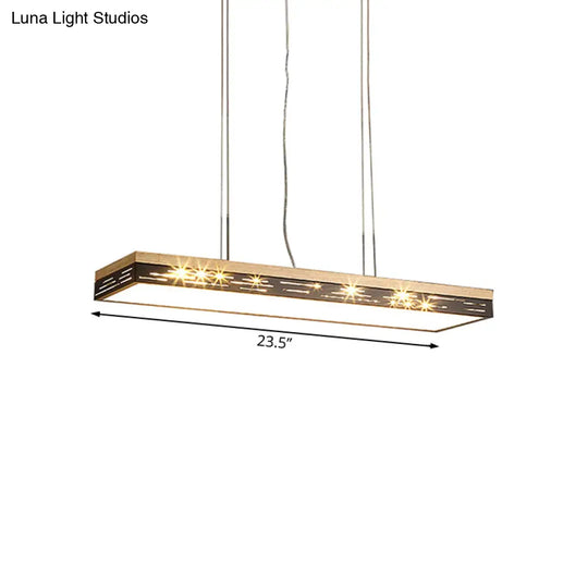 Modern Led Pendant Ceiling Light In Black - Multiple Sizes & Options Available