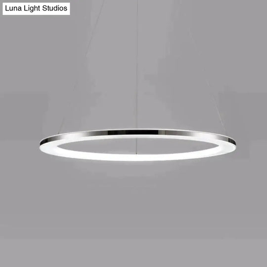 Modern Led Pendant Lights Fixtures For Dining Living Room Home Decor Acrylic Rings Hanging Lamp