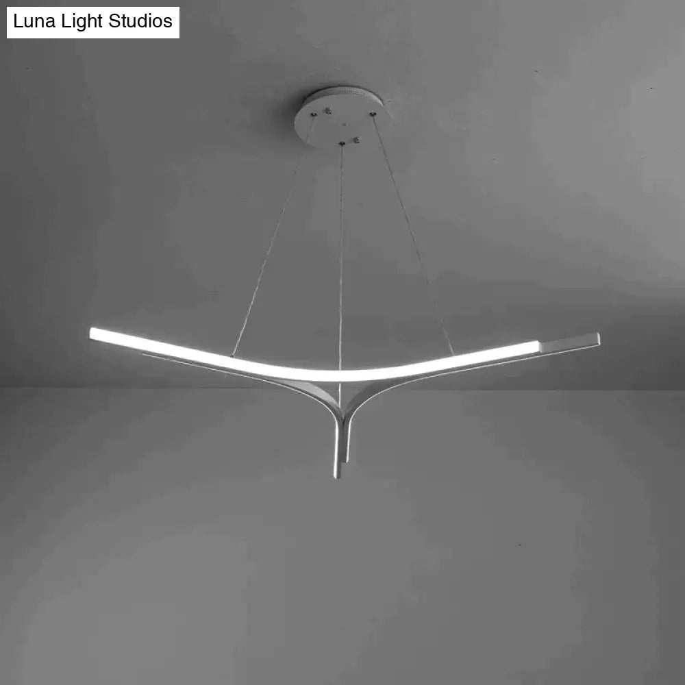 Modern Led Pendant Lights Living Room Restaurant Hang Lamp Aluminum Remote Control Dimming Hanging