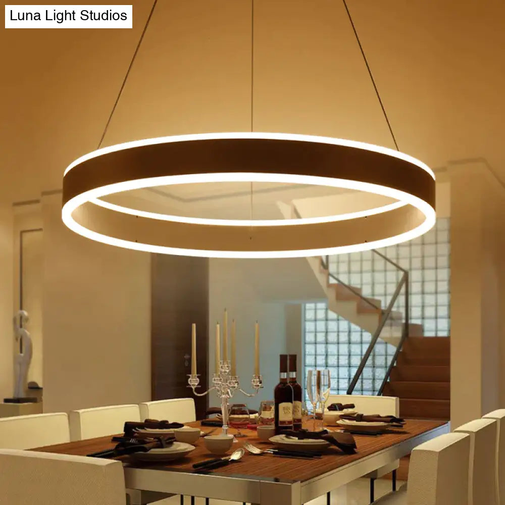 Modern Led Ring Pendant Lights For Dinning Room Living Restaurant Kitchen Luminaire Suspended Lamp