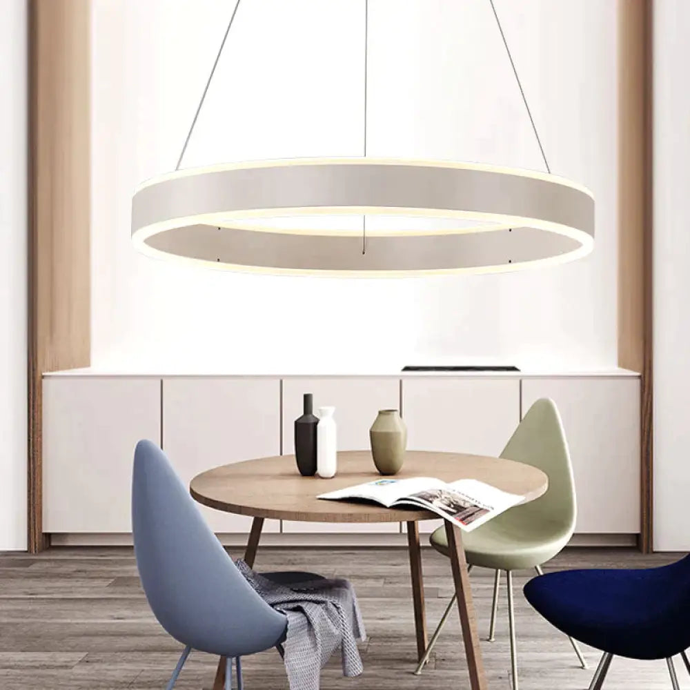 Modern Led Ring Pendant Lights For Dinning Room Living Restaurant Kitchen Luminaire Suspended Lamp