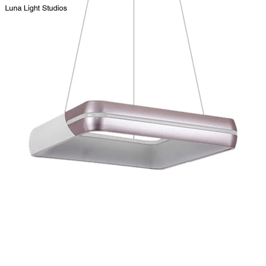 Delilah - Rose Gold Ring Suspension Light Modern Led Metal Hanging Fixture For Dining Room