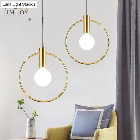 Modern Led Round Glass Ball Pendant Lights Iron E14 Lamps Hanging Light Fixture For Living Room