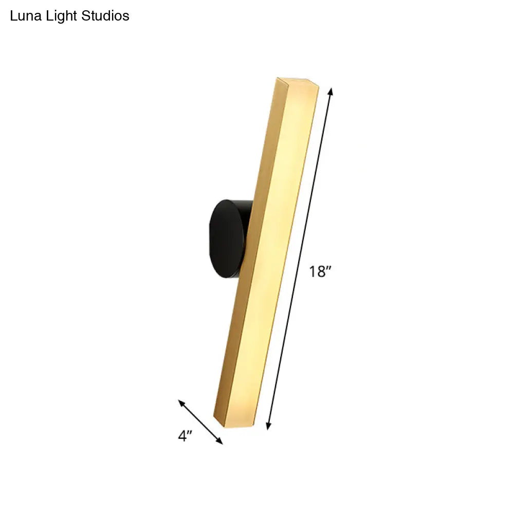 Modern Led Sconce Light Fixture - Acrylic Brass Wall Lighting Solution