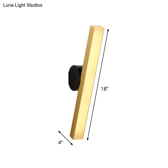 Modern Led Sconce Light Fixture - Acrylic Brass Wall Lighting Solution