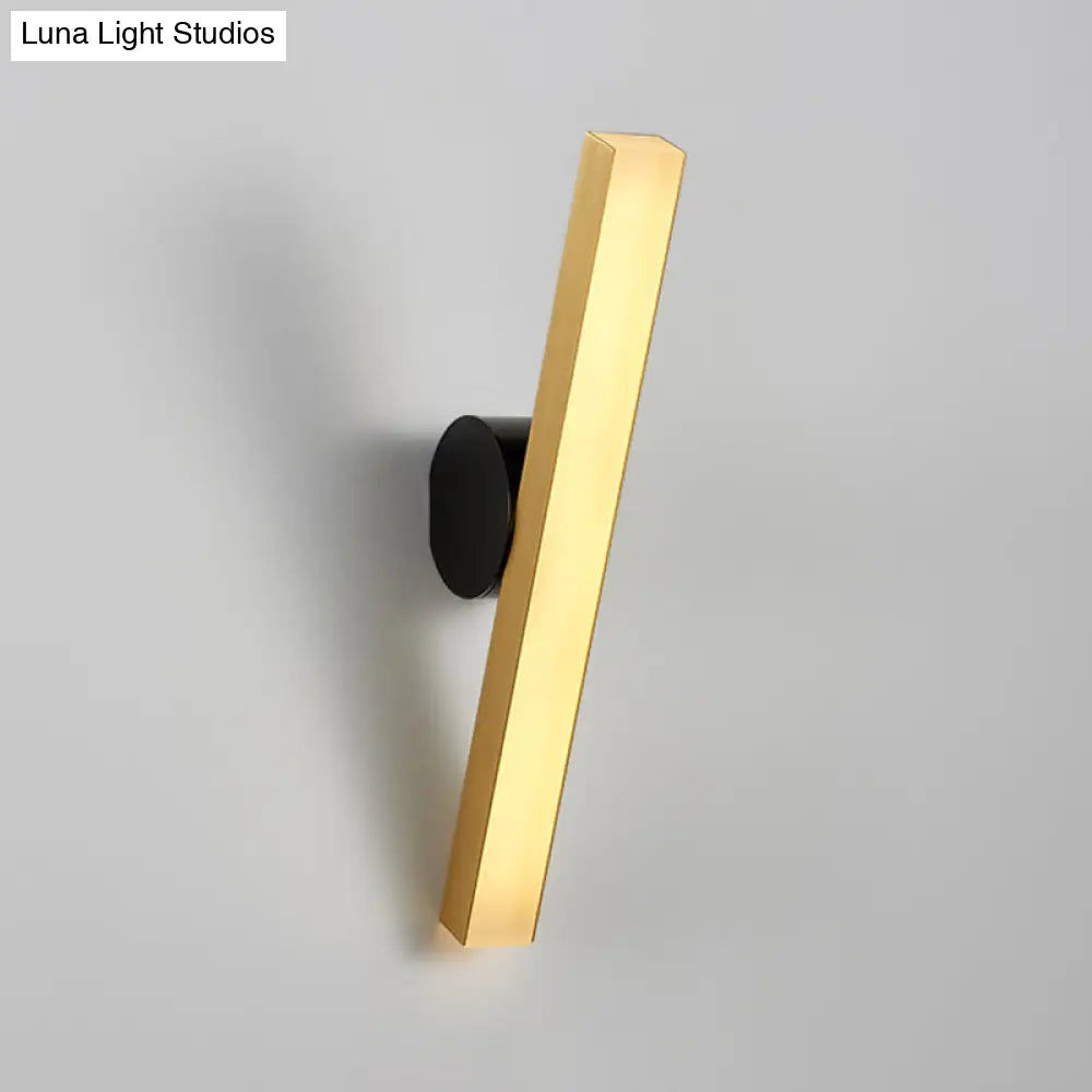 Modern Led Sconce Light Fixture - Acrylic Brass Wall Lighting Solution