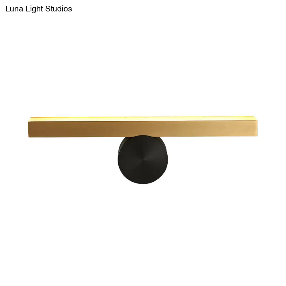 Modern Led Sconce Light Fixture - Acrylic Brass Wall Lighting Solution