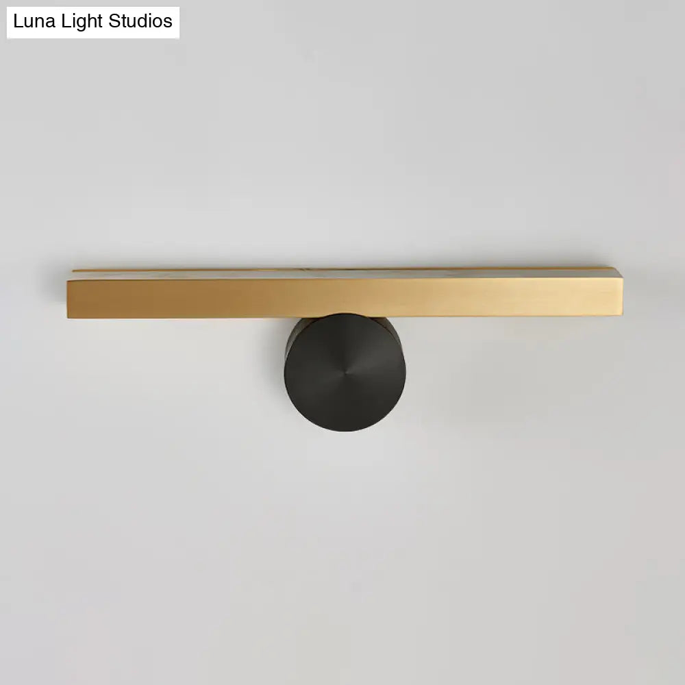 Modern Led Sconce Light Fixture - Acrylic Brass Wall Lighting Solution