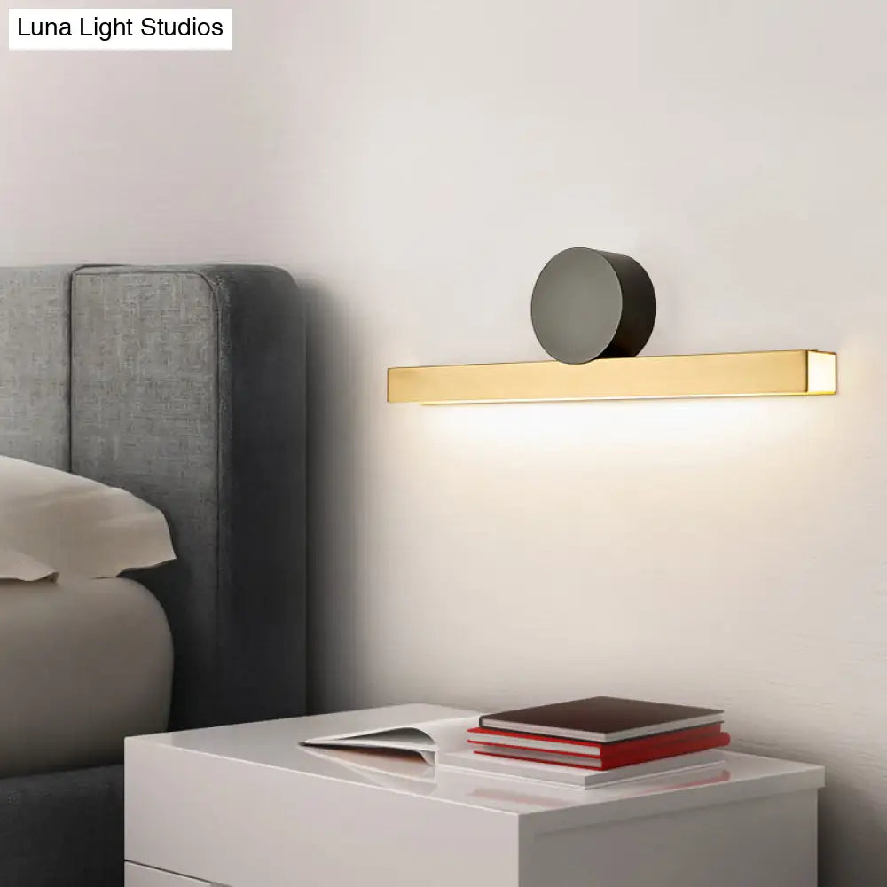 Modern Led Sconce Light Fixture - Acrylic Brass Wall Lighting Solution