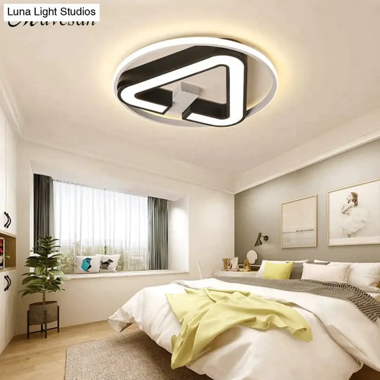 Modern Led Triangle Ceiling Lights For Living Room Bedroom Indoor Lighting Lamp Fixture Remote