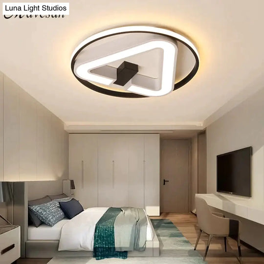 Modern Led Triangle Ceiling Lights For Living Room Bedroom Indoor Lighting Lamp Fixture Remote