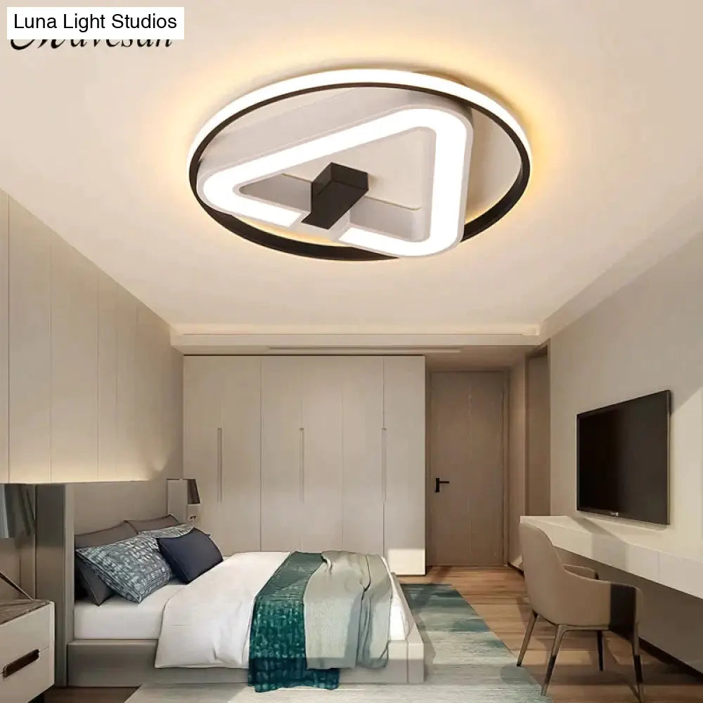 Modern Led Triangle Ceiling Lights For Living Room Bedroom Indoor Lighting Lamp Fixture Remote